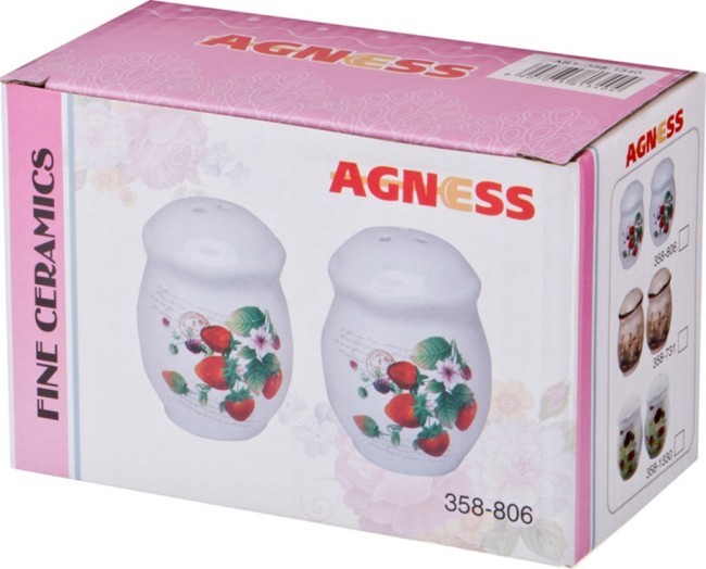 Набор для специй "полевые маки" 2 пр. 7*5*5 см. Agness (358-1330)