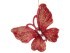 Декоративное изделие "бабочка/стрекоза" 11*9/12*10 см 2 вида в ассорт.цвет: красный с глиттером без Lefard (865-380)