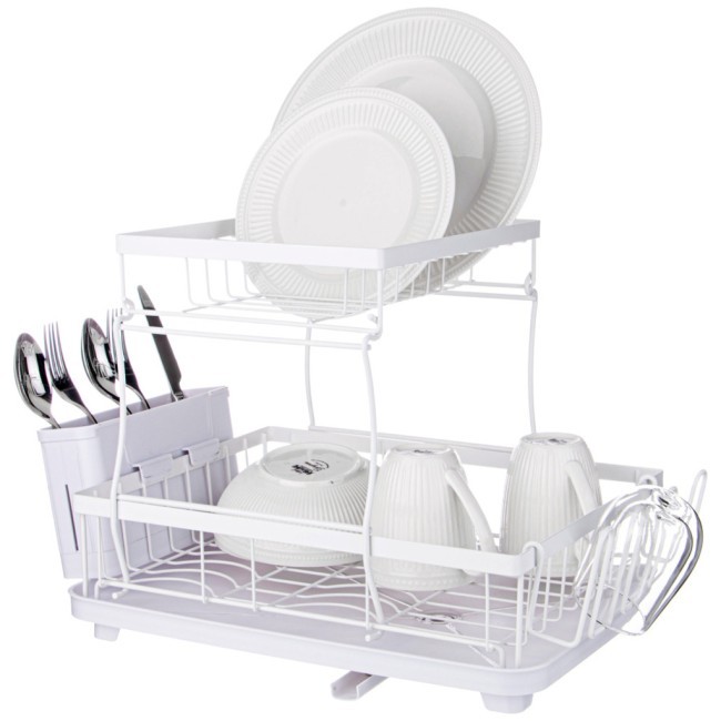 Сушилка для посуды белая 43*30*31 см (кор-6шт) Agness (917-105)