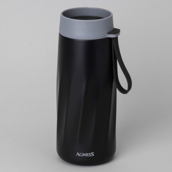 Термокружка curl umber 400 мл, колба нерж.сталь 18/10 Agness (798-102)