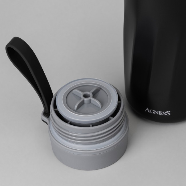 Термокружка curl umber 400 мл, колба нерж.сталь 18/10 Agness (798-102)