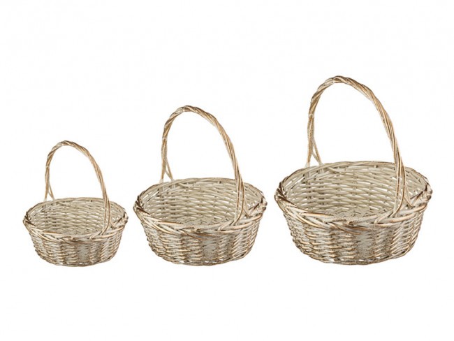 Набор корзин из 3-х шт. l: 37*14*37 m:31.5x12x31.5 s:26*10*26 см. Lefard (177-103)