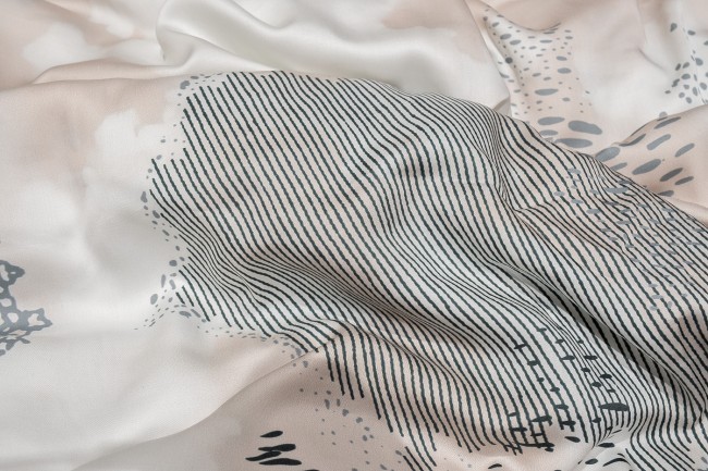 Пододеяльник Нувола принт тенсель бирюзовый 145*210 (TT-00011350)