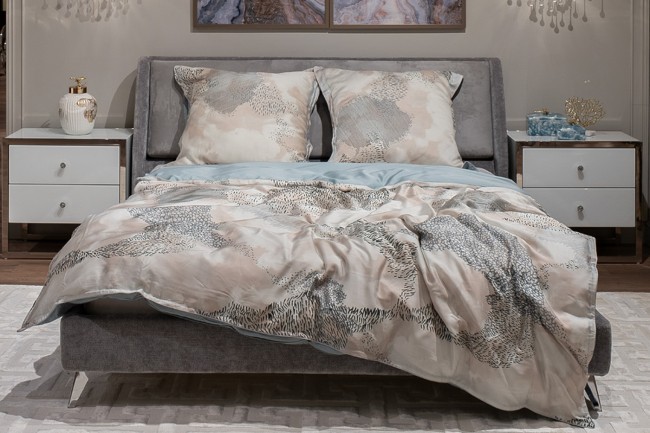 Пододеяльник Нувола принт тенсель бирюзовый 145*210 (TT-00011350)