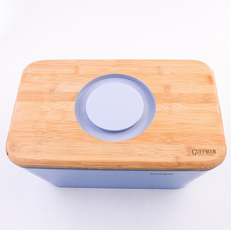 Хлебница с разделочной доской-крышкой, голубая (04-043-B) Хлебница с разделочной доской-крышкой, голубая (04-043-B)