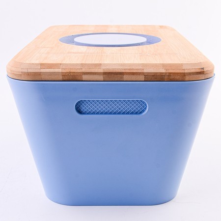 Хлебница с разделочной доской-крышкой, голубая (04-043-B) Хлебница с разделочной доской-крышкой, голубая (04-043-B)