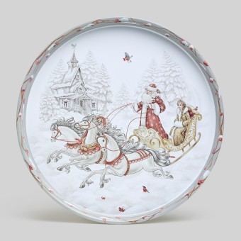 Поднос сервировочный agness "морозко" 33*2,1 см Agness (898-239)