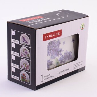 Салфетница Букет фантазий доломит LR (60218) Салфетница Букет фантазий доломит LR (60218)