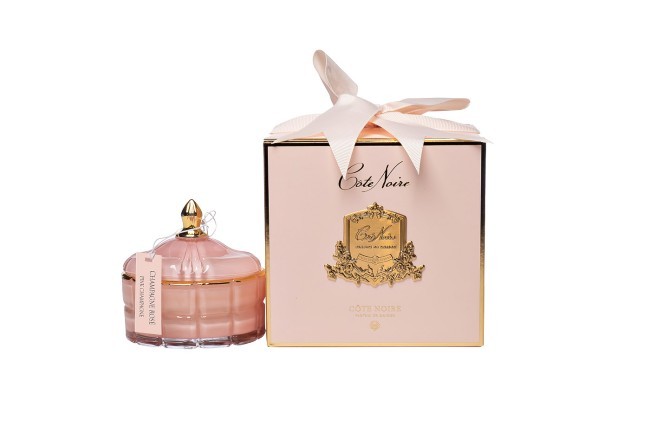 Свеча ароматическая Pink Champagne в вазе в упаковке 185 гр (TT-00007407)