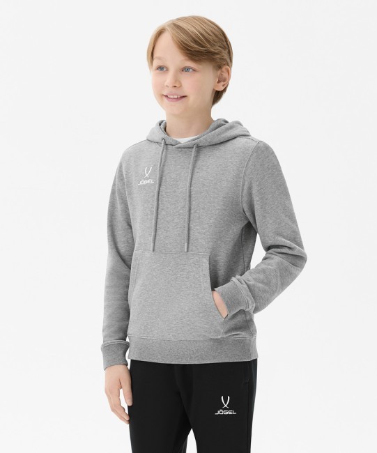 Худи JOGEL ESSENTIAL Cotton Hoodie, серый меланж, детский (2121842)