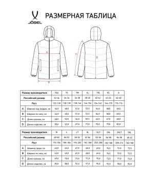 Куртка утепленная JÖGEL ESSENTIAL Padded Jacket, черный (2128862)