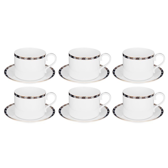 Чайный сервиз lefard "glamour" на 6 пер. 14 пр. 1000/350/300 мл синий Lefard (590-463)