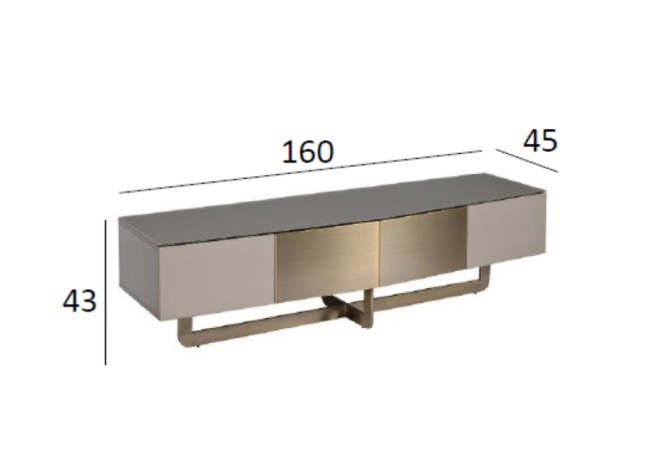Тумба под телевизор Космос (Space) S 160*45*43см (TT-00004068)