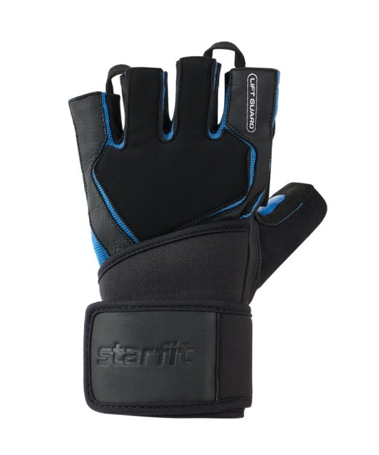 Перчатки для фитнеса STARFIT WG-201, черный/синий (2119229) Перчатки для фитнеса STARFIT WG-201, черный/синий (2119229)