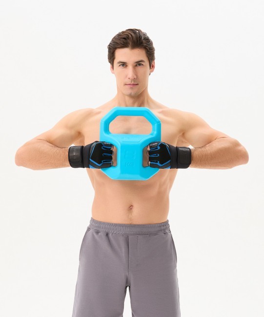 Перчатки для фитнеса STARFIT WG-201, черный/синий (2119229) Перчатки для фитнеса STARFIT WG-201, черный/синий (2119229)