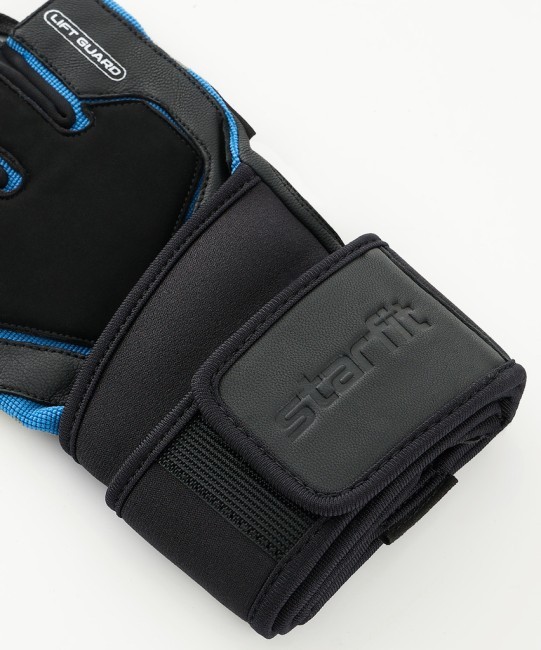 Перчатки для фитнеса STARFIT WG-201, черный/синий (2119229) Перчатки для фитнеса STARFIT WG-201, черный/синий (2119229)
