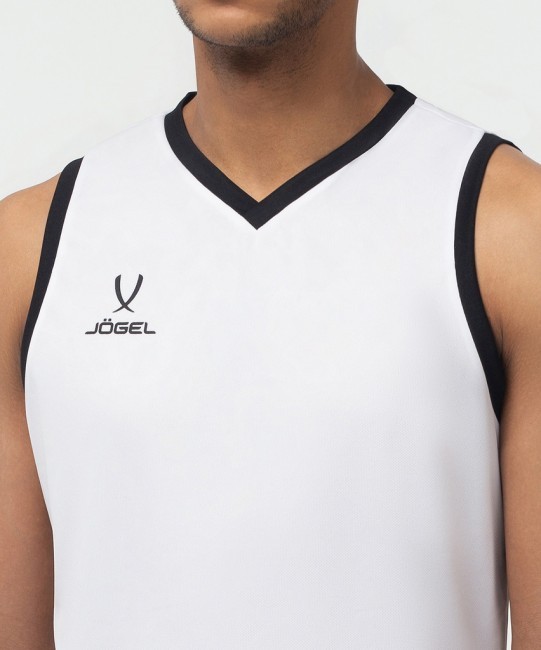 Майка баскетбольная JÖGEL CAMP Basic, белый (1619309)
