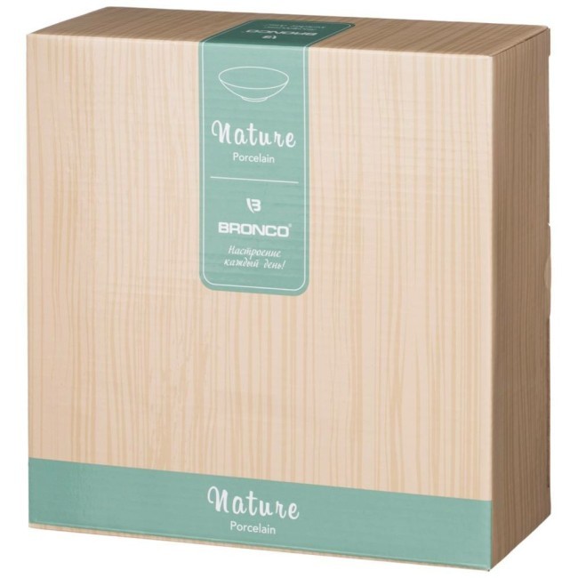 Салатник bronco "nature" 21*6 см 750 мл бежевый Bronco (263-1125)