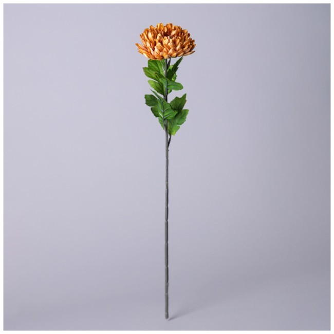 Цветок искусственный астра длина=58см , цвет золотистый мал.уп.=24шт Lefard (535-432)