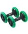 БЕЗ УПАКОВКИ Ролики для пресса раздельные STARFIT RL-107, черный/ярко-зеленый (2102826)
