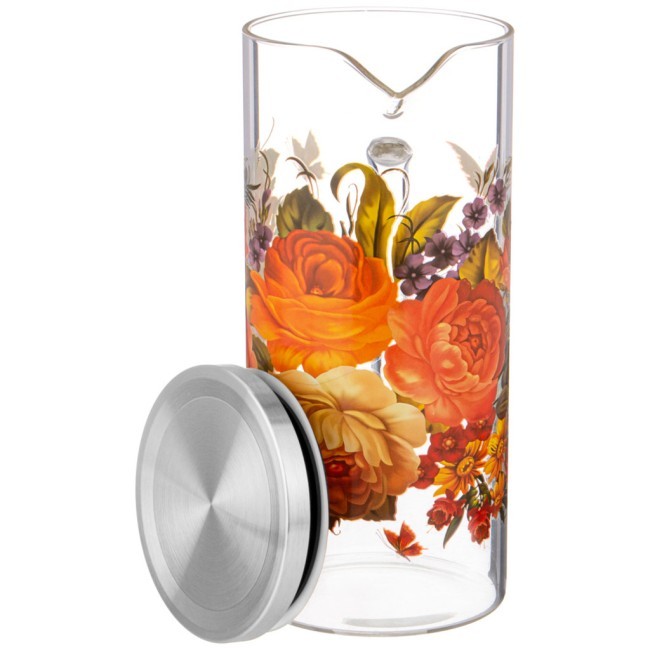 Кувшин agness 1400 мл "роскошный сад" жаропрочное боросиликатное стекло Agness (887-100)