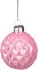 Декоративное изделие шар стеклянный диаметр=6 см. цвет: розовый (кор=120шт.) Dalian Hantai (862-069)