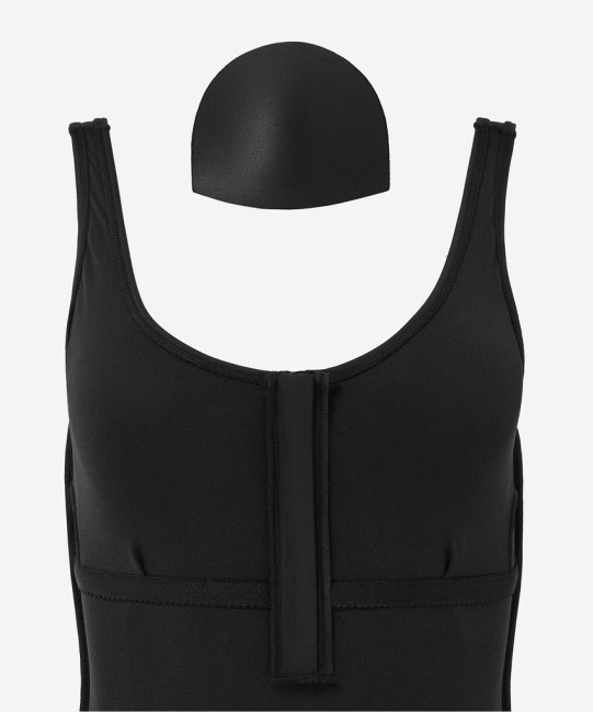 Купальник для плавания 25DEGREES Zip Black, полиамид (1589524)