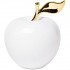 Статуэтка "Яблоко" белая с золотом 10*10*12,5см (TT-00001435)