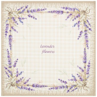 Набор салфеток из 2-х шт "душа прованса",40х40см, 100% хлопок,бежевый,твил, Lefard (850-735-82)