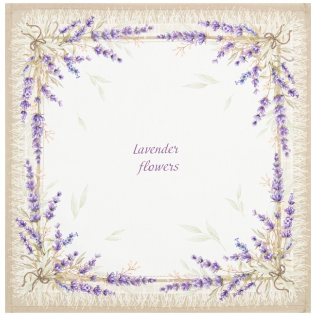 Набор салфеток из 2-х шт "душа прованса",40х40см, 100% хлопок,бежевый,твил, Lefard (850-735-82)