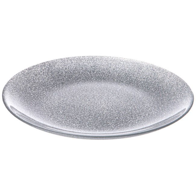 Тарелка "party" silver 28 см мал.уп.=6шт. Bronco (336-206)