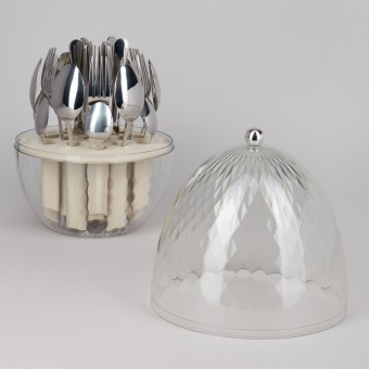 Набор столовых приборов на вращающейся подставке, 24пр Agness (922-020)