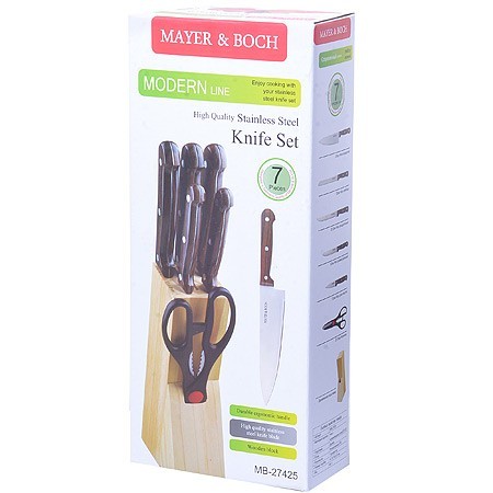 Набор ножей 7пр на подст. + ножницы Mayer&Boch (27425) Набор ножей 7пр на подст. + ножницы Mayer&Boch (27425)