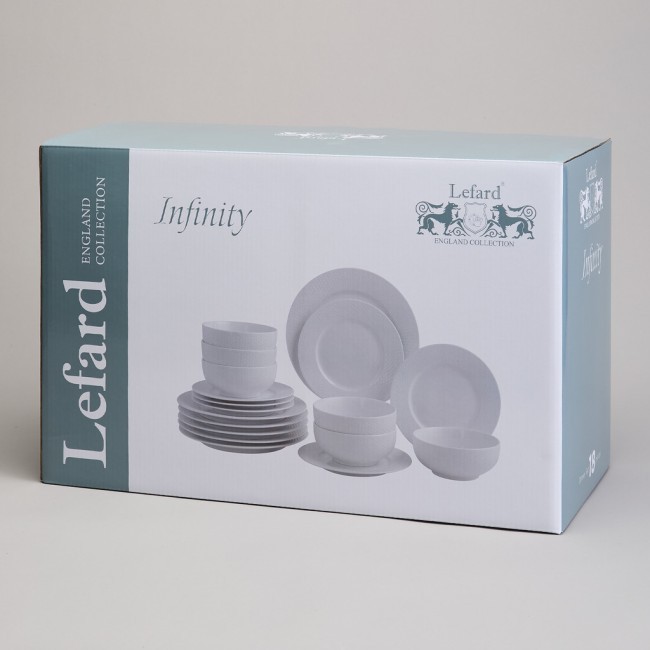 Набор посуды обеденный lefard "infinity" на 6 пер. 18 пр. Lefard (171-301)