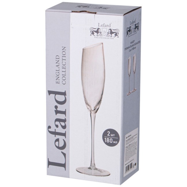 Набор бокалов для шампанского из 2-х штук "daisy optic" 180мл Lefard (887-414)