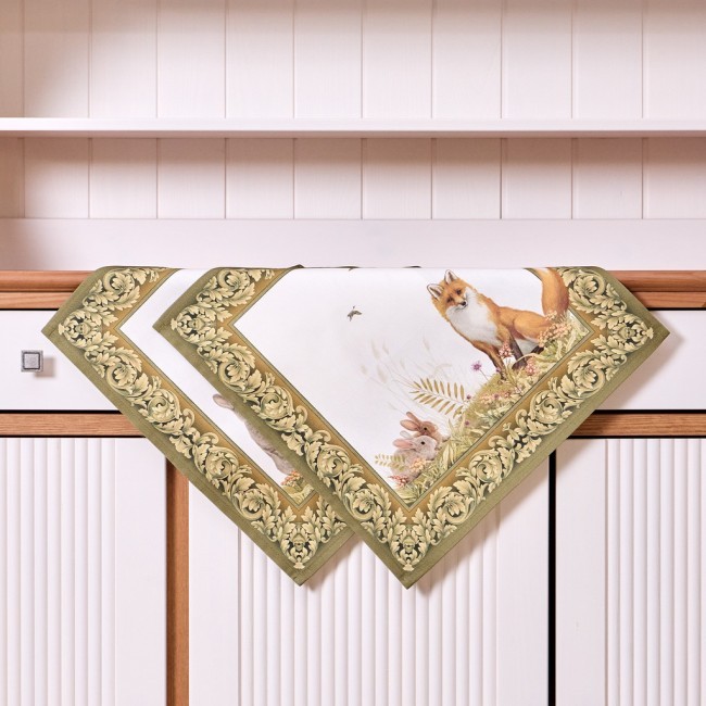 Набор салфеток из 2-х шт "охота" 40х40см, твил, 100% хлопок, лиса Lefard (850-751-81)