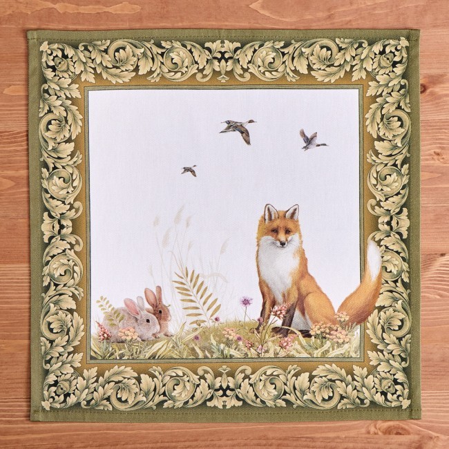 Набор салфеток из 2-х шт "охота" 40х40см, твил, 100% хлопок, лиса Lefard (850-751-81)
