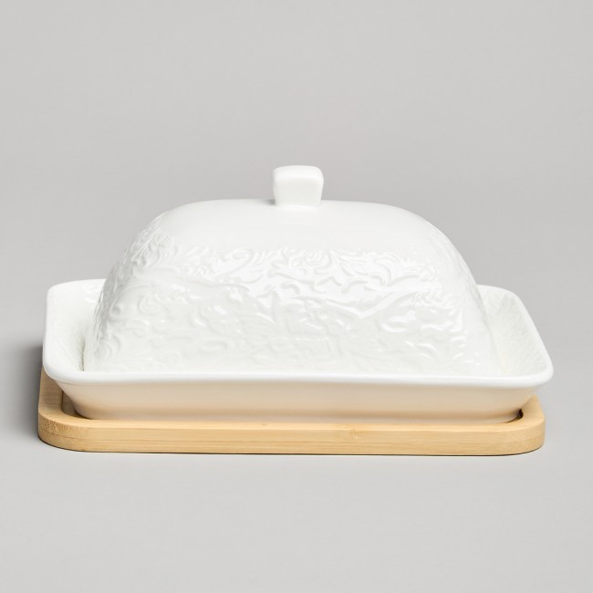 Масленка lefard "muse" на дер. подставке 17*12,5*8 см Lefard (587-240)