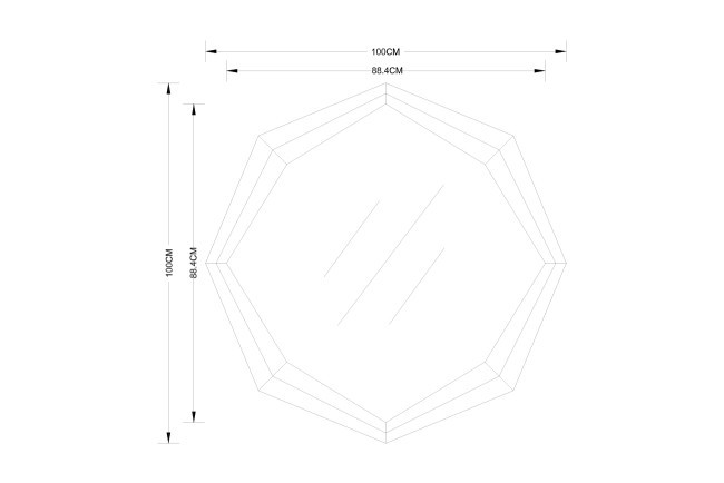 Зеркало 8 граней 100*100см (TT-00012064)