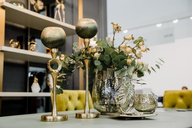 Подсвечник золотисто-зеленый d11*50см (TT-00005558) Подсвечник золотисто-зеленый d11*50см (TT-00005558)