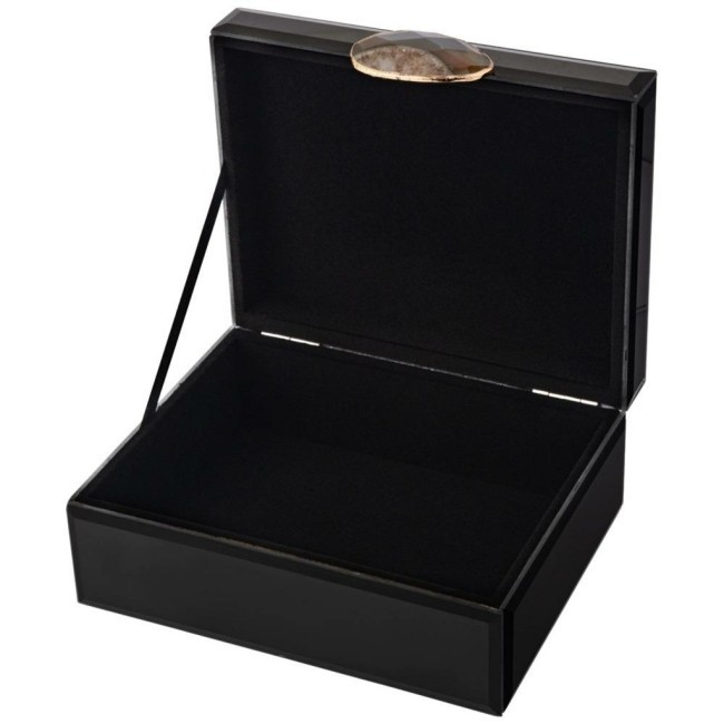 Шкатулка коллекция "granite" цвет:чёрный 19*16*8 см Lefard (453-165)