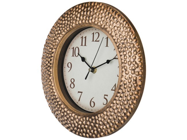 Часы настенные кварцевые "italian style" диаметр=25 см. цвет: античное золото циферблат диаметр=16 с Lefard (220-266)