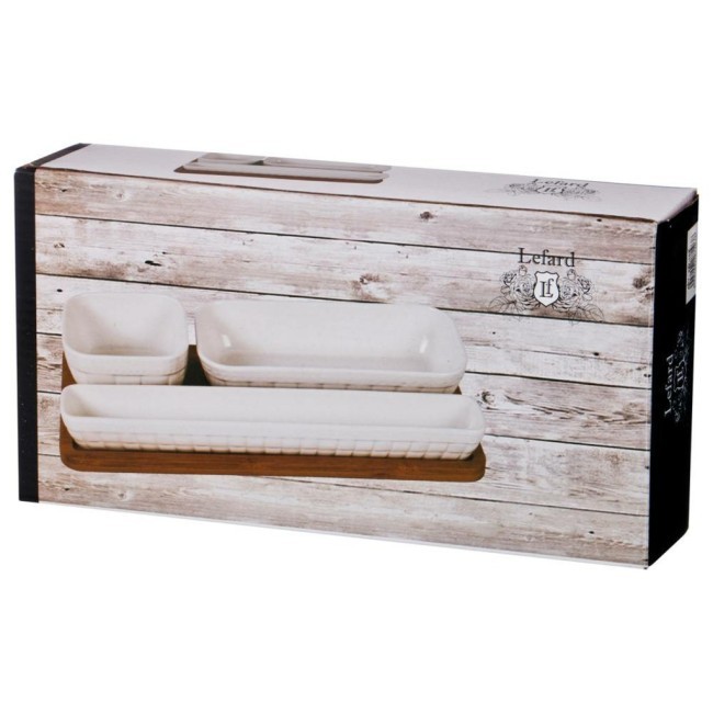 Менажница 3-х секционная lefard "native" 27*14 см. высота=5 см Lefard (587-103) Менажница 3-х секционная lefard "native" 27*14 см. высота=5 см Lefard (587-103)