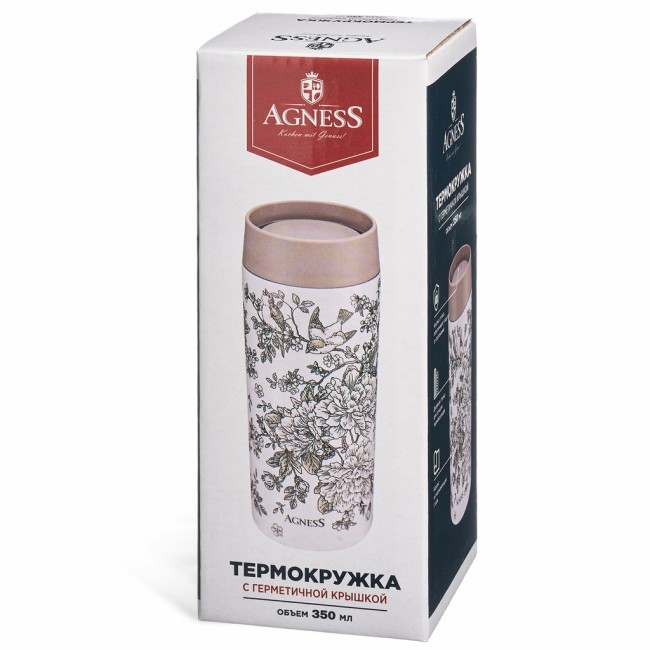 Термокружка city 350 мл, колба нерж.сталь 18/10 Agness (798-112) Термокружка city 350 мл, колба нерж.сталь 18/10 Agness (798-112)