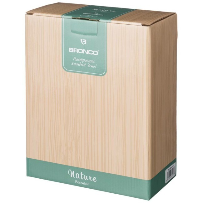 Салатник bronco "nature" 24,5*18*9,5 см 960 мл бежевый Bronco (263-1127)