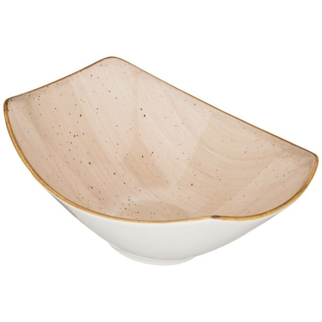 Салатник bronco "nature" 24,5*18*9,5 см 960 мл бежевый Bronco (263-1127)