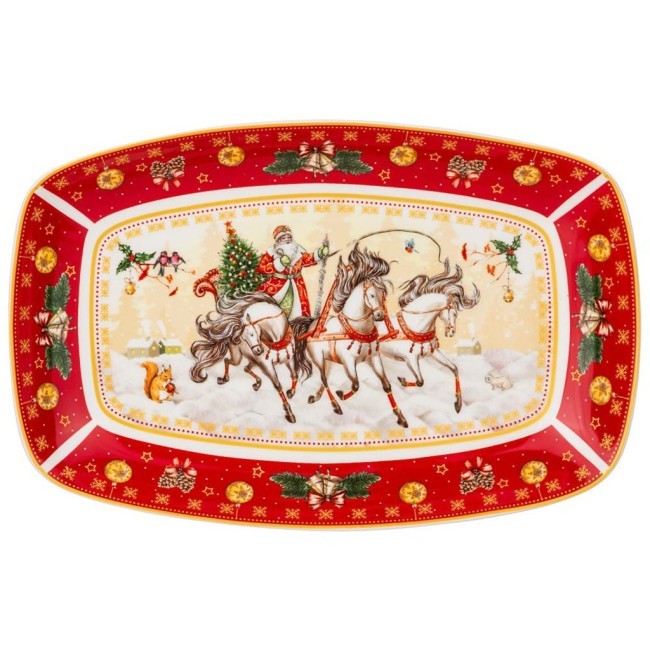 Блюдо lefard "тройка" прямоуг. 25*16*3 см красное Lefard (85-1726) Блюдо lefard "тройка" прямоуг. 25*16*3 см красное Lefard (85-1726)
