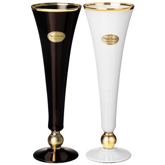 Набор бокалов для шампанского из 2 штук 155мл "black chic" ART DECOR (326-121)