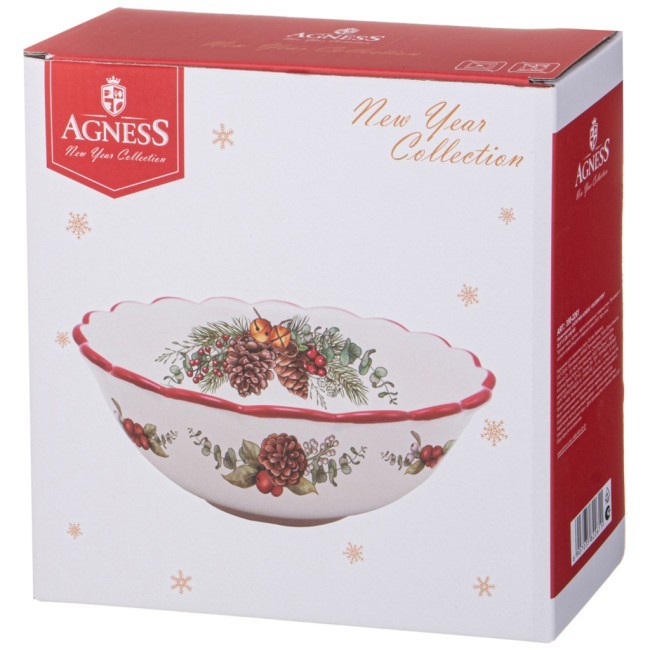 Салатник agness "celebration" 20,5*7,5 см Agness (358-2261)