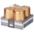 Набор свечей из 4 штук d4*7 см золотой металлик (TT-00013613)